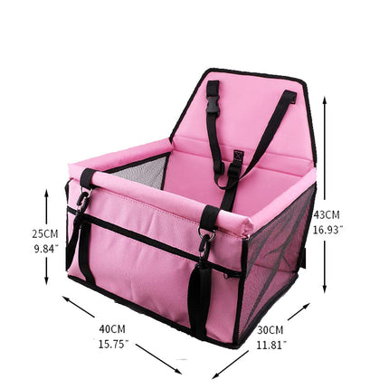 Dog Safety Mesh Travel Carrier Basket