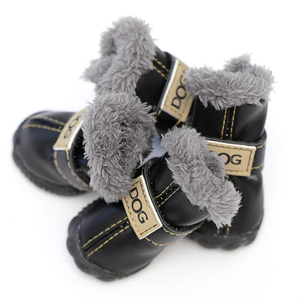 Dog Australia Waterproof Fleece-Lined Warm Dog Snow Boots