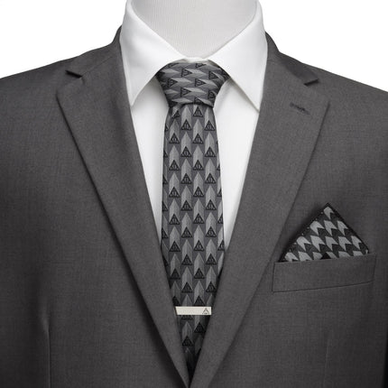Harry Potter Deathly Hallows Gray Necktie Gift Set