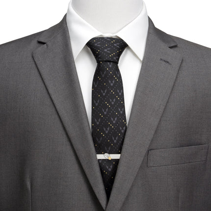 Harry Potter Golden Snitch Black Silk Men's Tie