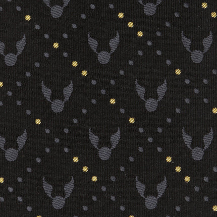 Harry Potter Golden Snitch Black Necktie Gift Set