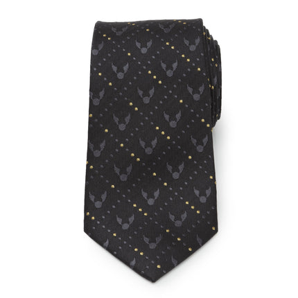 Harry Potter Golden Snitch Black Necktie Gift Set