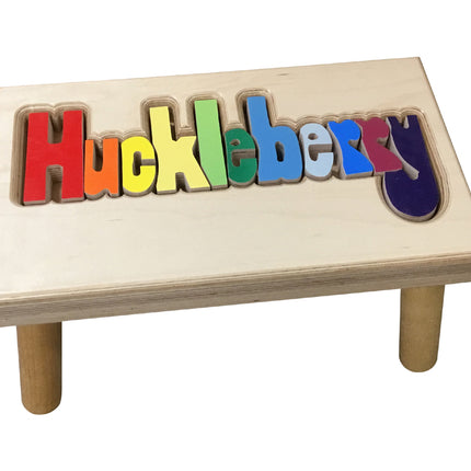 Personalized Maple Extra Long Name Stool