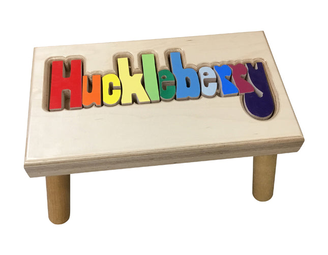 Personalized Maple Extra Long Name Stool