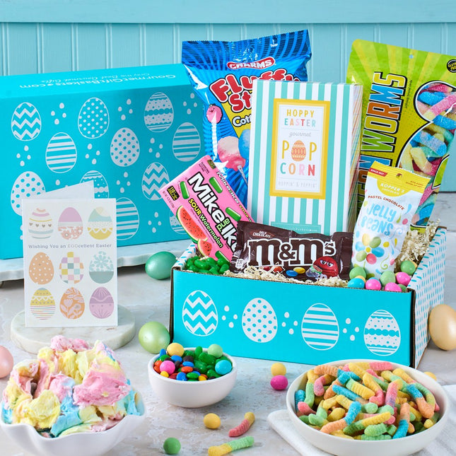 Happy Easter Candy Care Package Blue