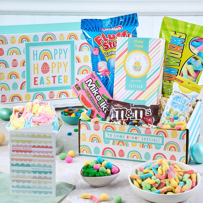 Happy Easter Candy Care Package Rainbow