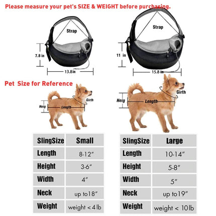 Breathable Pet Carrier Handbag Pouch Sling