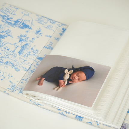 Personalized Heirloom Hounds Toile Medium Hardbound Album