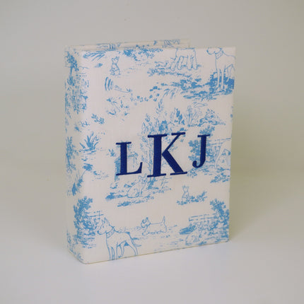 Personalized Heirloom Hounds Toile Medium Hardbound Album