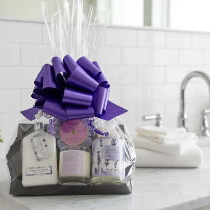 Lavender Spa Gift Basket - Luxury Bath & Body Relaxation Gift Set