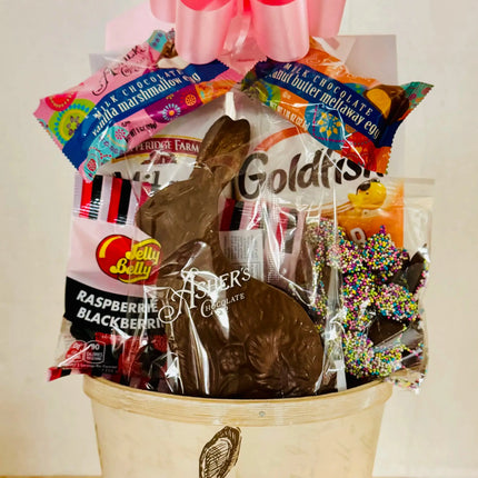 Chocolate Bunny Easter Gift Basket