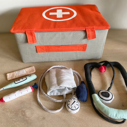 Pet Hospital Doorway Storefront with Vet's Kit