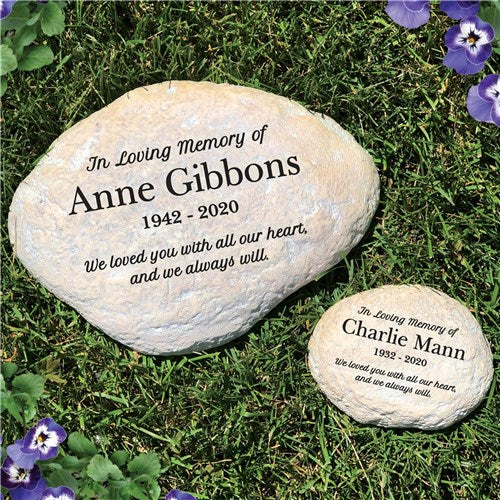 Personalized In Loving Memory Garden Stone