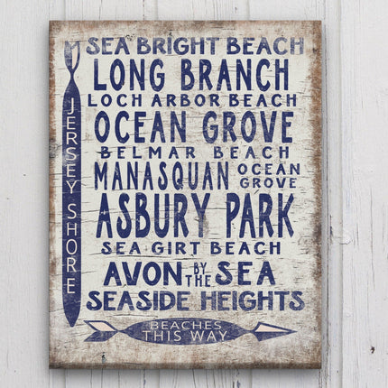 Vintage Jersey Shore Beach Sign | Asbury park, Seaside Heights