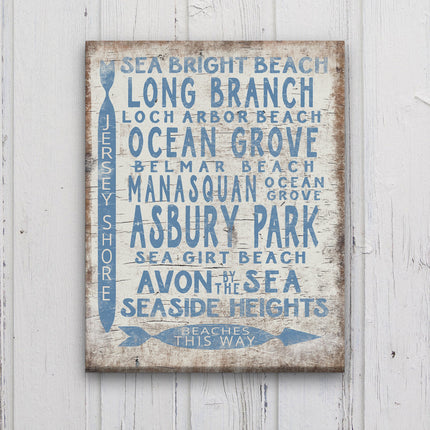 Vintage Jersey Shore Beach Sign | Asbury park, Seaside Heights