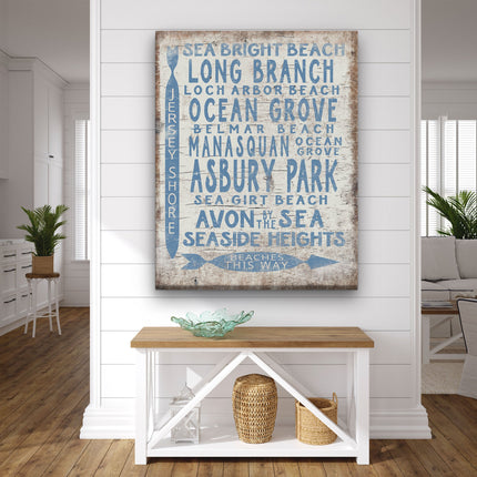 Vintage Jersey Shore Beach Sign | Asbury park, Seaside Heights