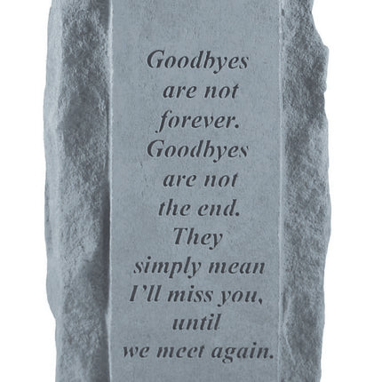 Goodbyes are not single tall Candleholder