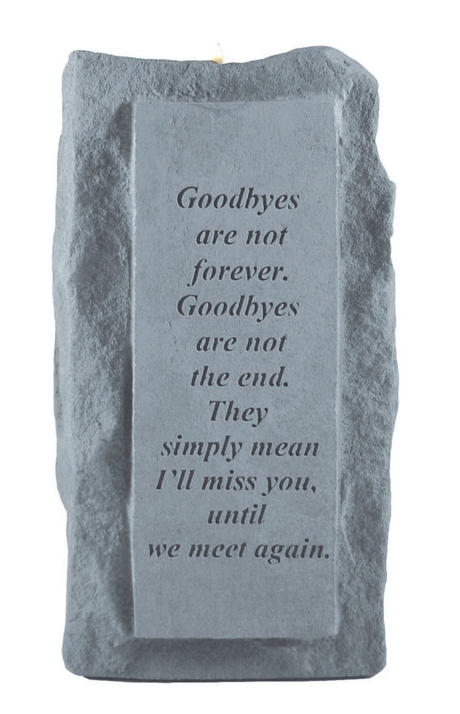 Goodbyes are not single tall Candleholder