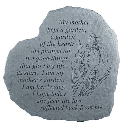 My mother kept a garden Heart Stone