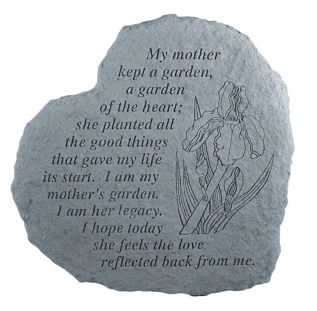 My mother kept a garden Heart Stone