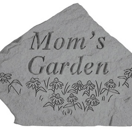 Carved Mom's Garden Decorative Stone