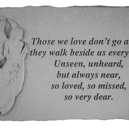 Those we have held Engraved Angel Stone