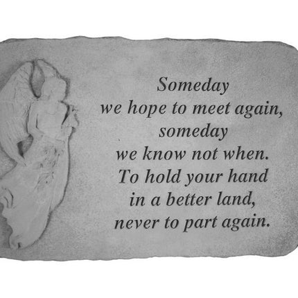 Someday Engraved Angel Stone