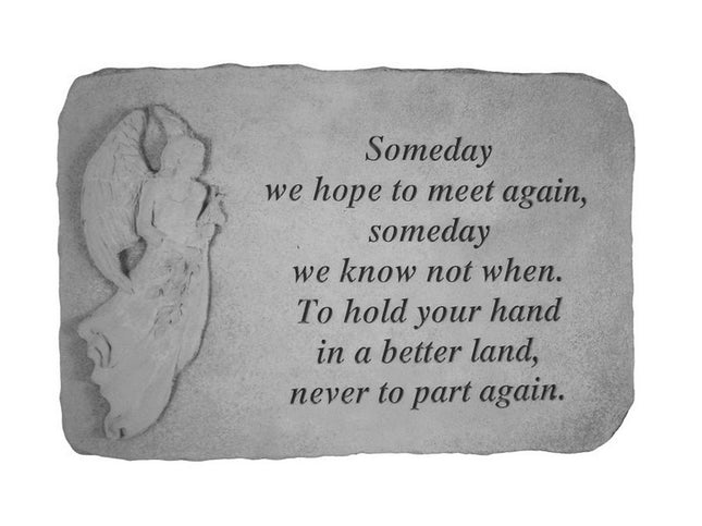 Someday Engraved Angel Stone