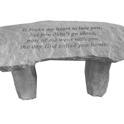 It broke my heart Small Bench