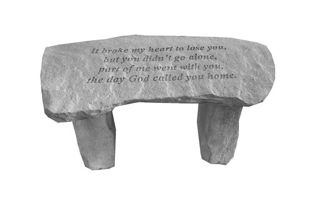 It broke my heart Small Bench