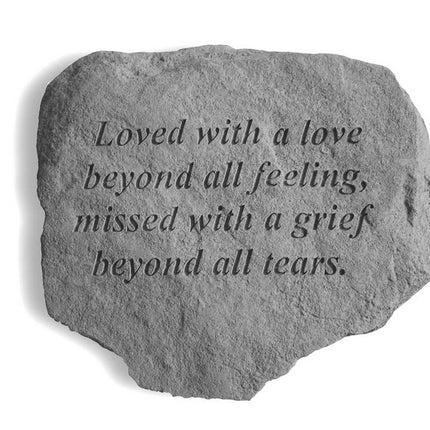 Loved with a love Engraved Stone
