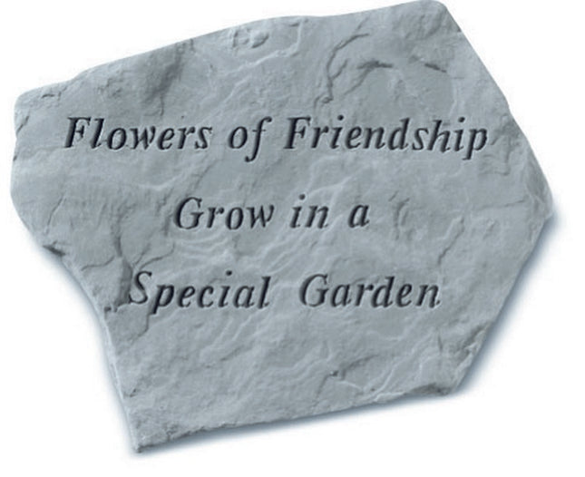 Flowers of friendship Garden Stone