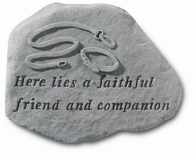 Here Lies A Faithful Friend Pet Memorial
