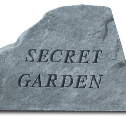 Secret Garden Engraved Stone