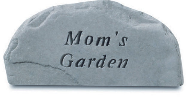 Mom's Garden Engraved Stone