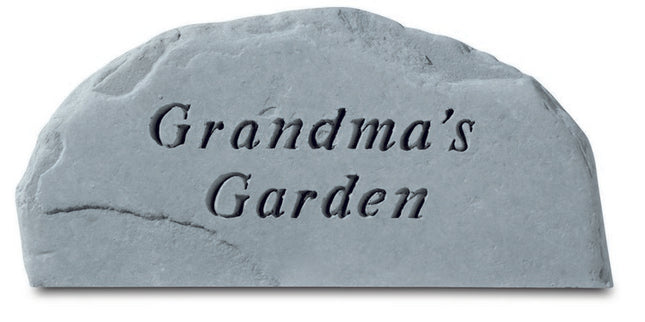 Grandma's Garden Engraved Stone