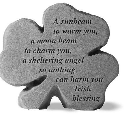A sunbeam Shamrock Engraved Stone