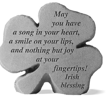 May you have Shamrock Engraved Stone