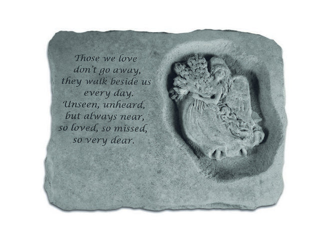 Those we love with Angel Memorial Stone