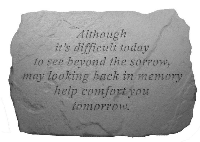 Although it's difficult Memorial Stone