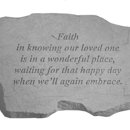 Faith is knowing Engraved Stone