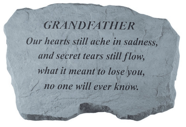 GRANDFATHER Our hearts still ache Memorial Stone