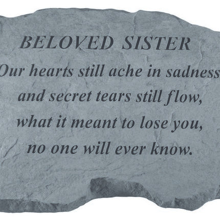 SISTER Our hearts still ache Memorial Stone