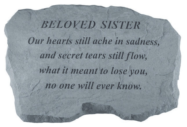 SISTER Our hearts still ache Memorial Stone