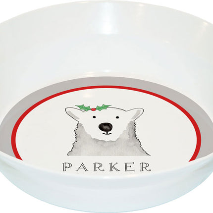 Personalized Childrens Polar Bear Dining Bowl