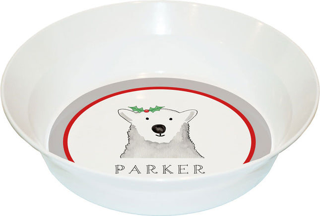 Personalized Childrens Polar Bear Dining Bowl