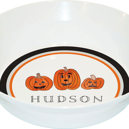 Personalized Childrens Halloween Dining Bowl