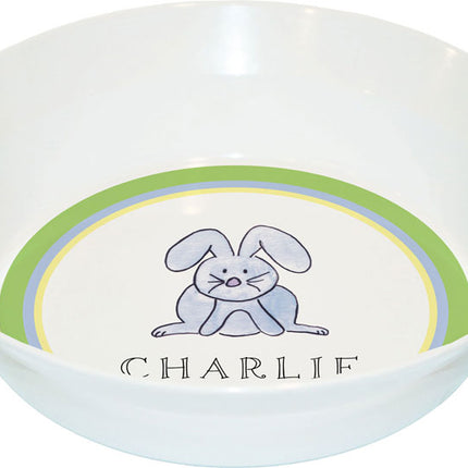 Personalized Childrens Hoppy Easter Dining Bowl