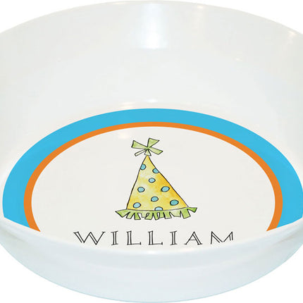 Personalized Childrens Party Hats Dining Bowl