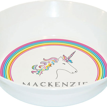 Personalized Childrens Over The Rainbow Dining Bowl
